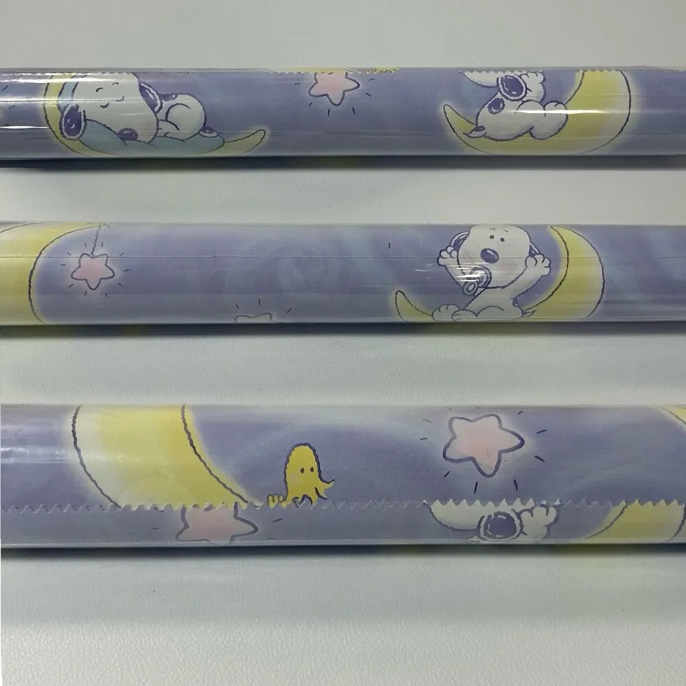 Hallmark Wrapping Paper Christmas Peanuts Snoopy Woodstock Sleeping 15 sq ft